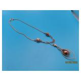vintage Teardrop 15' Gold Filled Necklace 13g