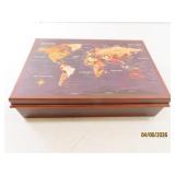 LikeNew 10' Wood Jewelry~Organizer DresserTop Box