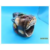 AZTEC Pottery Intricate 3' Death Whistle Head