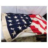 vintage 5'x9.5' Cloth USA Canvas HD Premium Flag