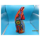 Huichol Beaded Art COYOTE 8.5' Sculpture NICE