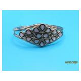 Navajo Pawn Sterling PinkShell 2.5' Bracelet 19g
