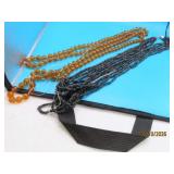 (2) Antique Beaded AS IS Vicotrian Necklaces