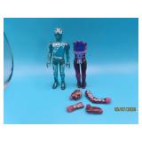 (2) c1980s TRON Action Fig Toys 1-good 1-parts