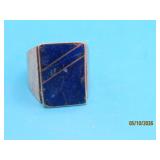 Mens BlueStone sz7.5 Ring Sterling? 850? 7.5g