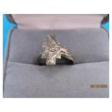 FlexSize Sterling CROSS wraparound Ring 3g