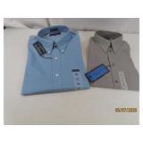 (2) New mensXL Collared Dress/Sport LS Shirts $80