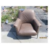 New HOOKER FURN Leather/Metal Accent Chair $1800