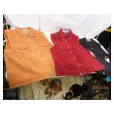 (3) new WomensLG SouthWest Leather Vests AGAPO $