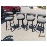 (4) Grey/Blk Leather Matching 30' Barstools $1600