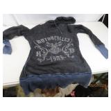 HARLEY vtg WomensXS LaceLook Hoodie