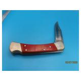 BUCK 100A 5' Folding 1blade Knife MahogRed
