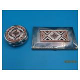 2pcs SouthWest Pill Box & BizCard Holder