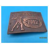 vtg (1978) HERCULES Gun Powder Belt Buckle SpecEd