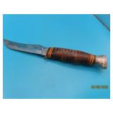 vtg KABAR 1233 USA 8.25" Fixed Blade Knife