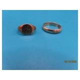 (2) 1/20 Gold Filled Rings 4.3g  sz9/3.25