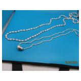 (2) Pearl vintage Necklaces 14kt Gold Findings