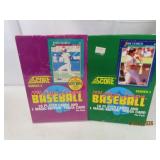 (2) cases 1991 SCORE Baseball Cards Ser1/2 EXC