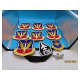 (10) vtg c1960s USAF Air Force Patches Instruct et