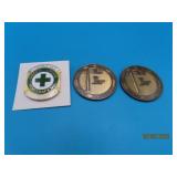 (3) vtg CHANUTE Air Force Base USAF Tokens~Pin