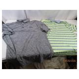 (2) MensMED Golf Shirts Nike~U.A. collared EXC