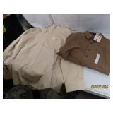 (2) new MensLG Dress LS Casual Dress Shirts $80+