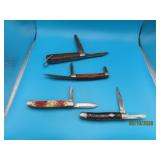 (4) 2blade Pocket Knives KeenKutter etc AS IS