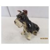 vtg c1950s SCHNAUZER 4.5' Porcelain Dog