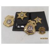 (5) obsolete ARKANSAS POlice & Investigator Badges