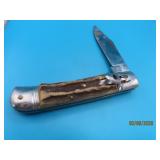 Unique AntlerHandled 4.5" Pocket Knife ITALY