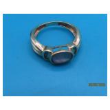 10kt Gold MoonStone sz7 Ring 2.8g