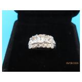 Sterling multiCZ Stone sz4 Ring