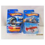 (2) on card vtg Hot Wheels WEINER+Airplane