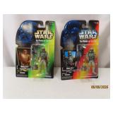 (2) c1995/97 BOBA FETT on card Star Wars Toys