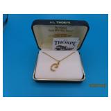 10kt Gold Black Hills THORPE 'C' Pendant 0.85g