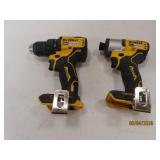 (2) DeWalt 20v TOOLS ONLY Drill & Impact EXC