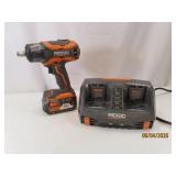 RIDGID 18v ImpactDrill + Bat + Fancy 2way Charger