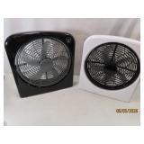 (2) Like New 10' Fans ACorBattery Blk/Wht