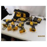 Complete 20v DeWalt 5tools+2bat+charger SET works