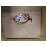 Stunner BlackHills 10kt Gold 6.5 Ring Teardrop 5.2
