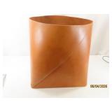 16' Designer Gallery Leather CatchAll Basket Strge