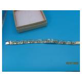 Sterling SouthWest SquareLink 7.75' Bracelet SW31g