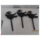 (3) New HD Pittsburgh 6' Squeeze Bar Clamps