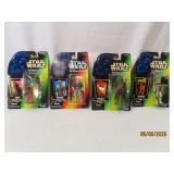 (4) c1996 on card Star Wars Action Figure Toys