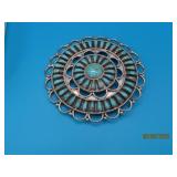 Pawn Sterling HOSKIE Navajo Wheel 3' Pin