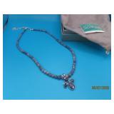 JAY KING purplestone 16' Necklace w/ Angel