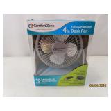 New 4' Mini Personal Desk Fan COMFORTZONE