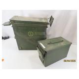 (2) Metal HD Ammo Storage Cans classic & double