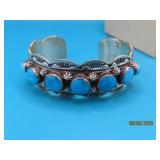 Sterling Native SleepingBeauty Turq 2.25' Bracelet
