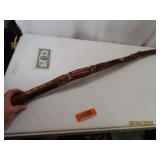 Handcarved 40' HAITI Wooden Walking Stick Cane